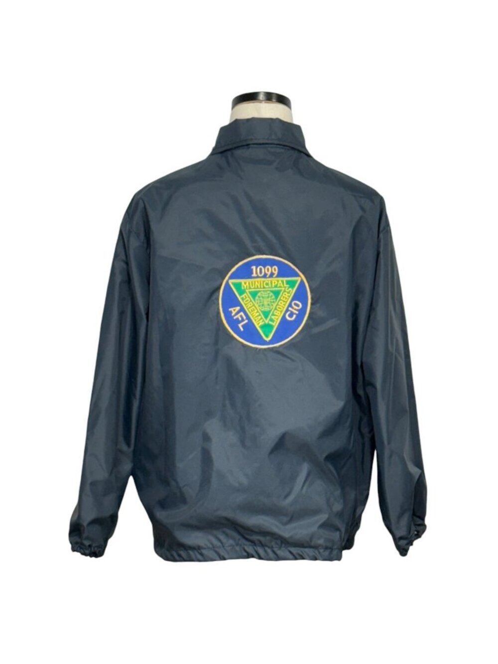 Sport Chief AFL-CIO Municipal Laborers Navy Jacket L 80s USA Nylon Polyester